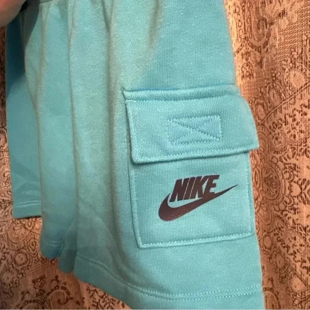 Nike Boys Blue Jogger Shorts NWOT - Picture 3 of 5